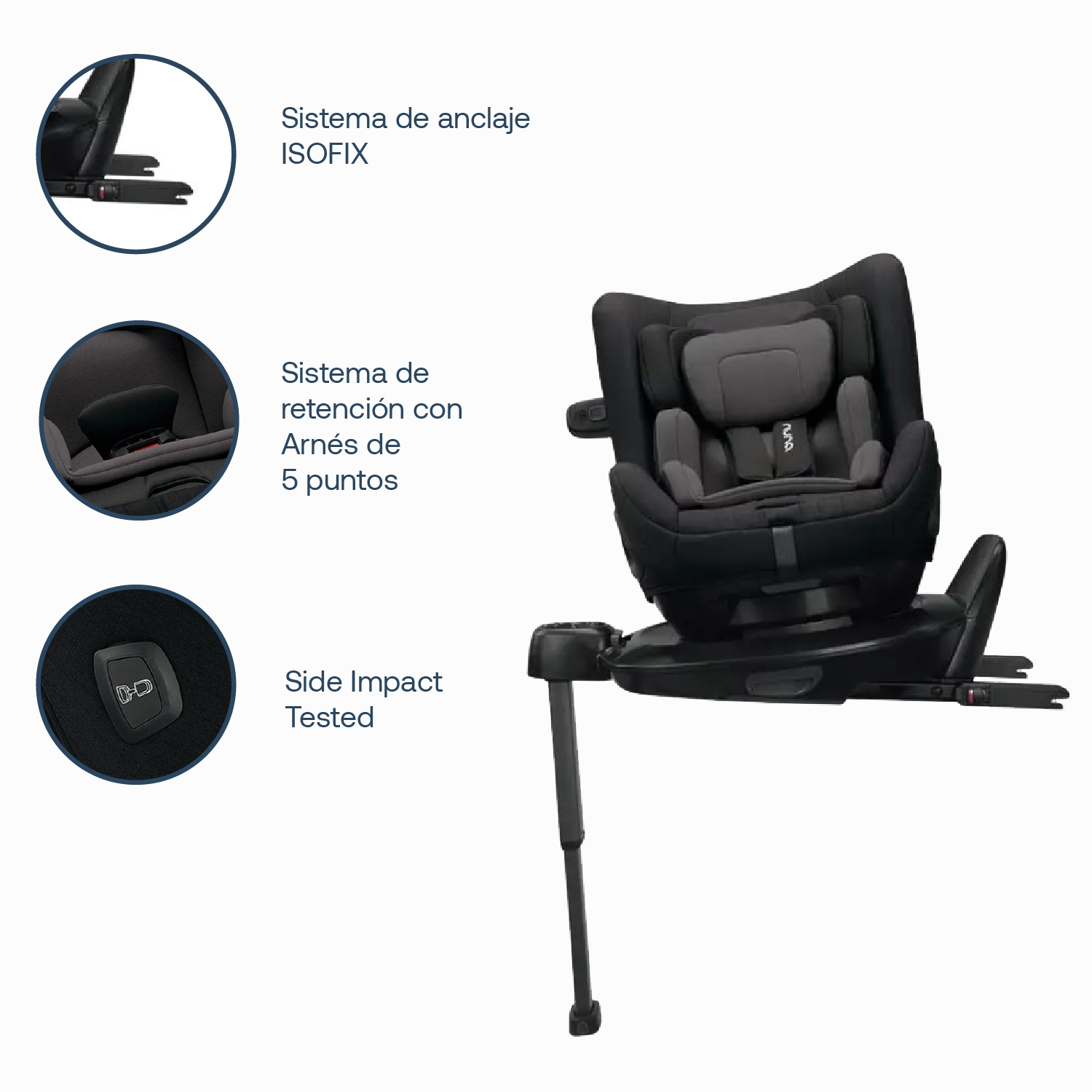 Silla de auto Convertible Todl Next Caviar