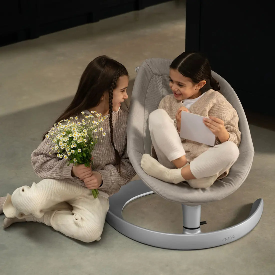 Silla Nido Bouncer Leaf Grow Driftwood